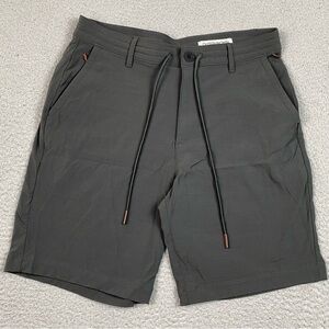 Outerknown All Terrain Shorts Men's Size 30 Gray Drawstring Chino Stretch 8"